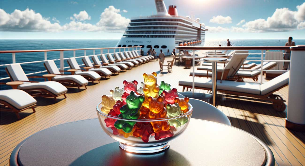 gummy bears on a cruise